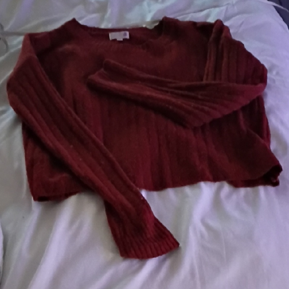 OSPREY Red Crew Neck Sweater